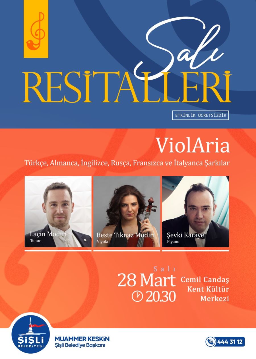 SALI RESİTALLERİ’NDE ÇOK DİLLİ MÜZİK ZİYAFETİ 